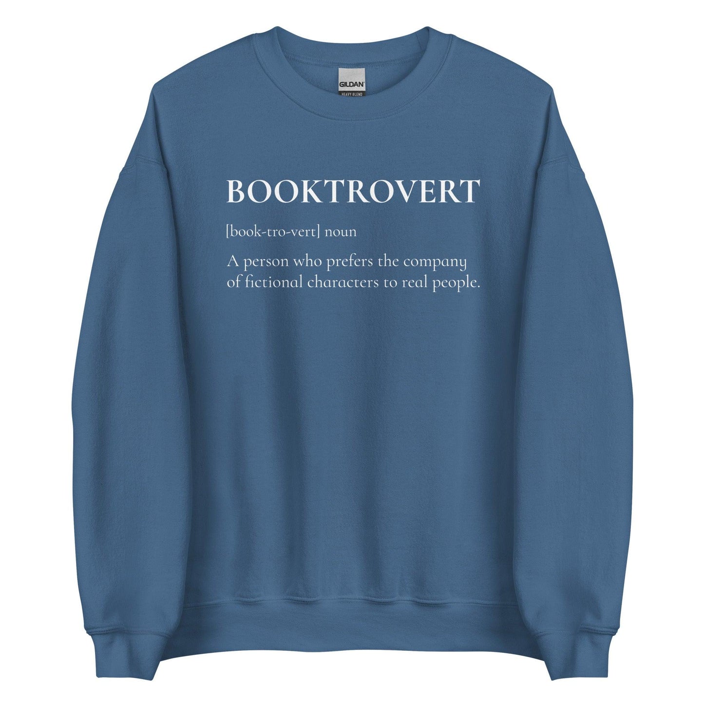 Booktrovert Sweatshirt - The Bean Workshop - book lover, bookish, minimalistic, sweatshirt