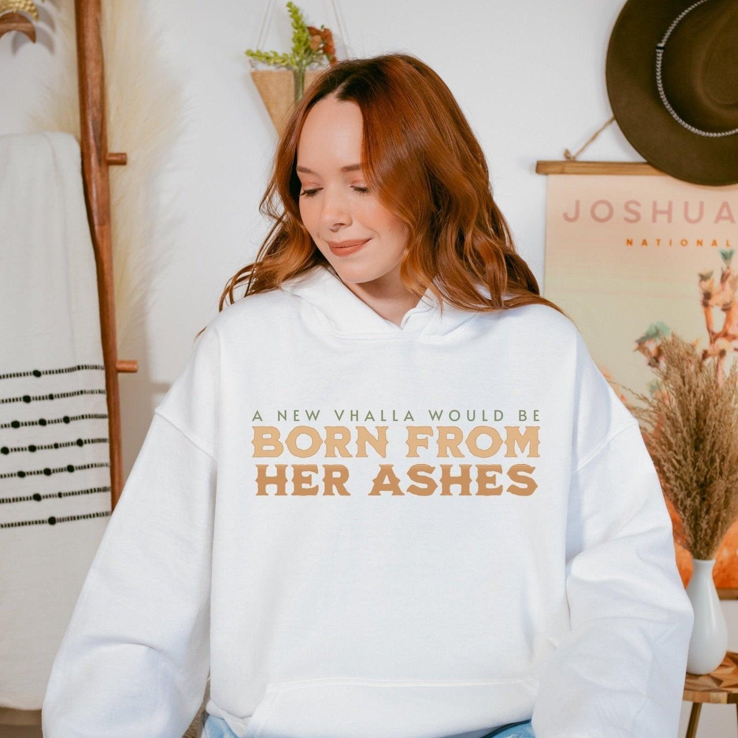 Born From Her Ashes Vhalla Yarl Hoodie - The Bean Workshop - air awakens, elise kova, hoodie, vhalla yarl
