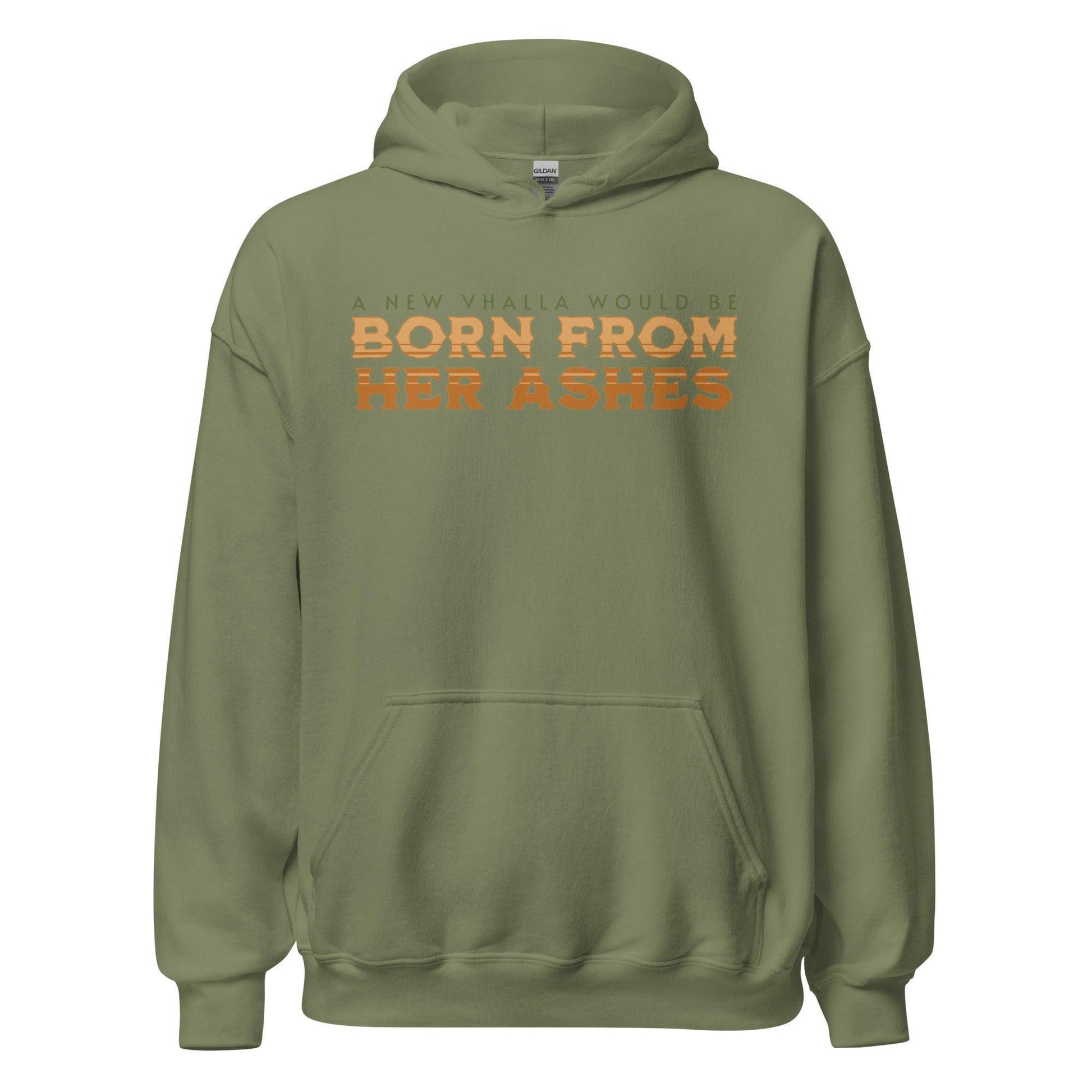 Born From Her Ashes Vhalla Yarl Hoodie - The Bean Workshop - air awakens, elise kova, hoodie, vhalla yarl