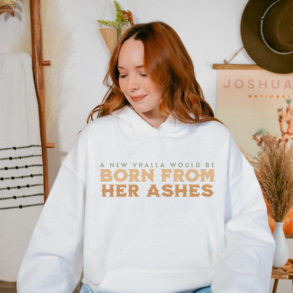 Born From Her Ashes Vhalla Yarl Hoodie - The Bean Workshop - air awakens, elise kova, hoodie, vhalla yarl