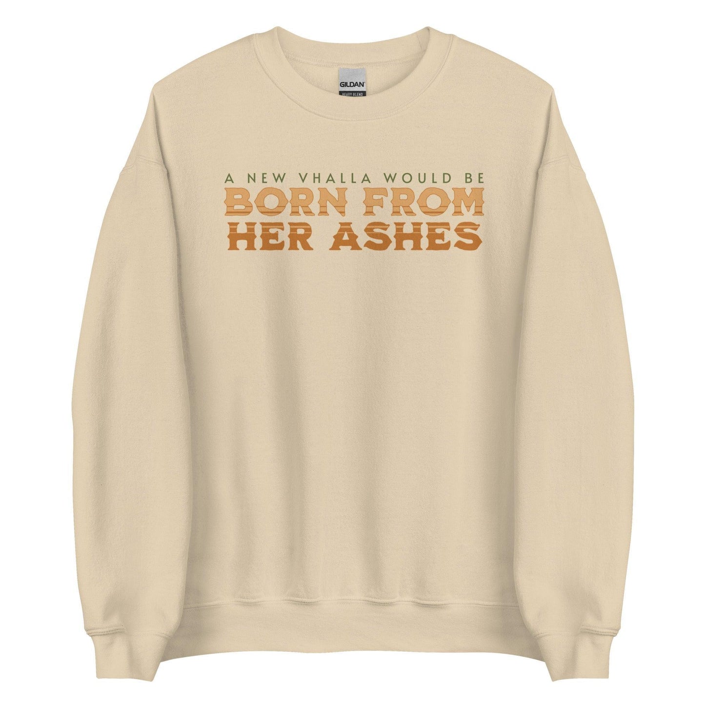 Born From Her Ashes Vhalla Yarl Sweatshirt - The Bean Workshop - air awakens, elise kova, sweatshirt, vhalla yarl
