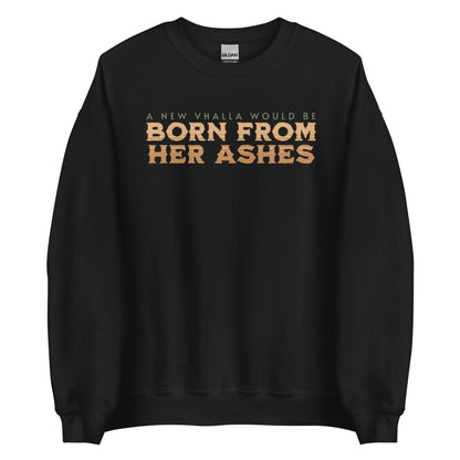 Born From Her Ashes Vhalla Yarl Sweatshirt - The Bean Workshop - air awakens, elise kova, sweatshirt, vhalla yarl