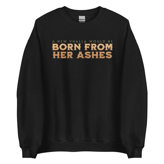 Born From Her Ashes Vhalla Yarl Sweatshirt - The Bean Workshop - air awakens, elise kova, sweatshirt, vhalla yarl