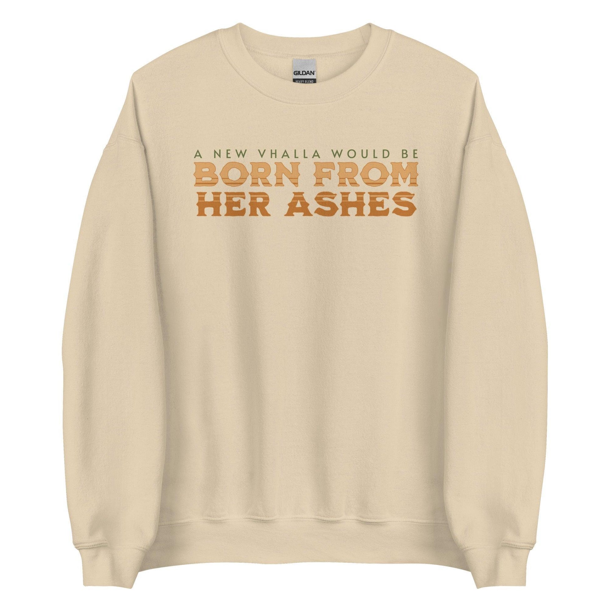 Born From Her Ashes Vhalla Yarl Sweatshirt - The Bean Workshop - air awakens, elise kova, sweatshirt, vhalla yarl