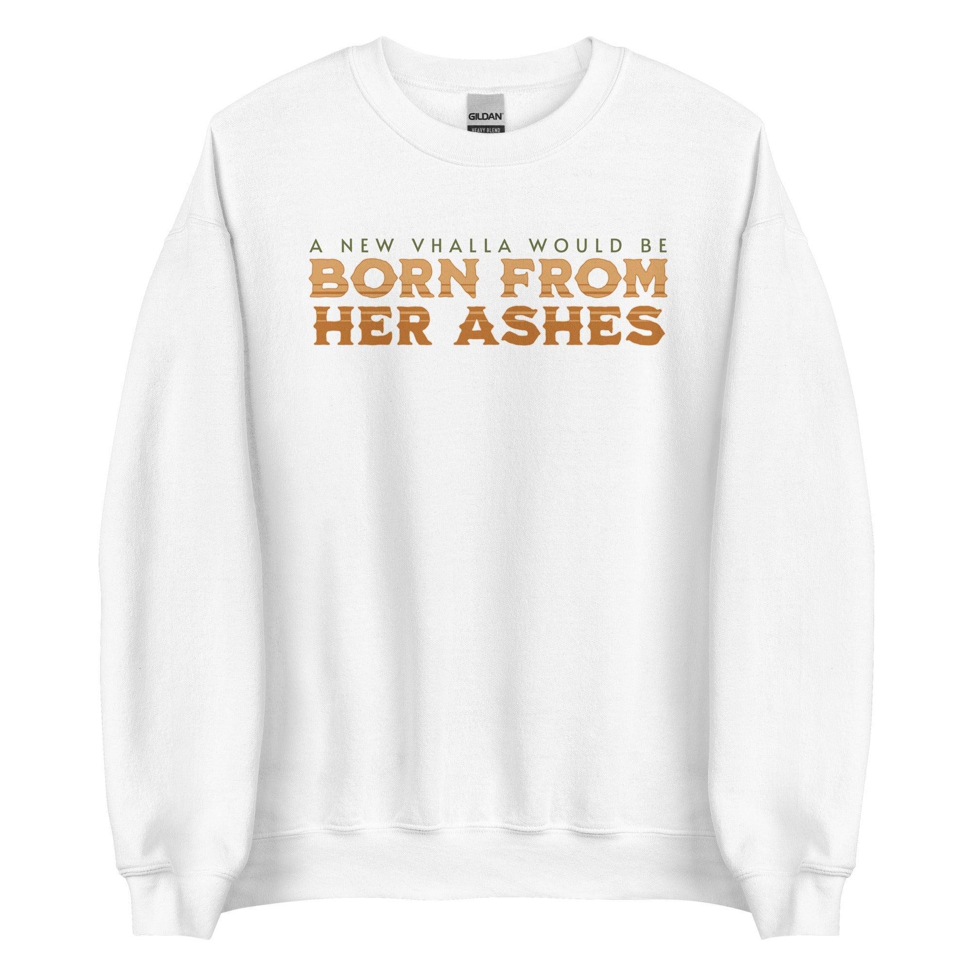 Born From Her Ashes Vhalla Yarl Sweatshirt - The Bean Workshop - air awakens, elise kova, sweatshirt, vhalla yarl