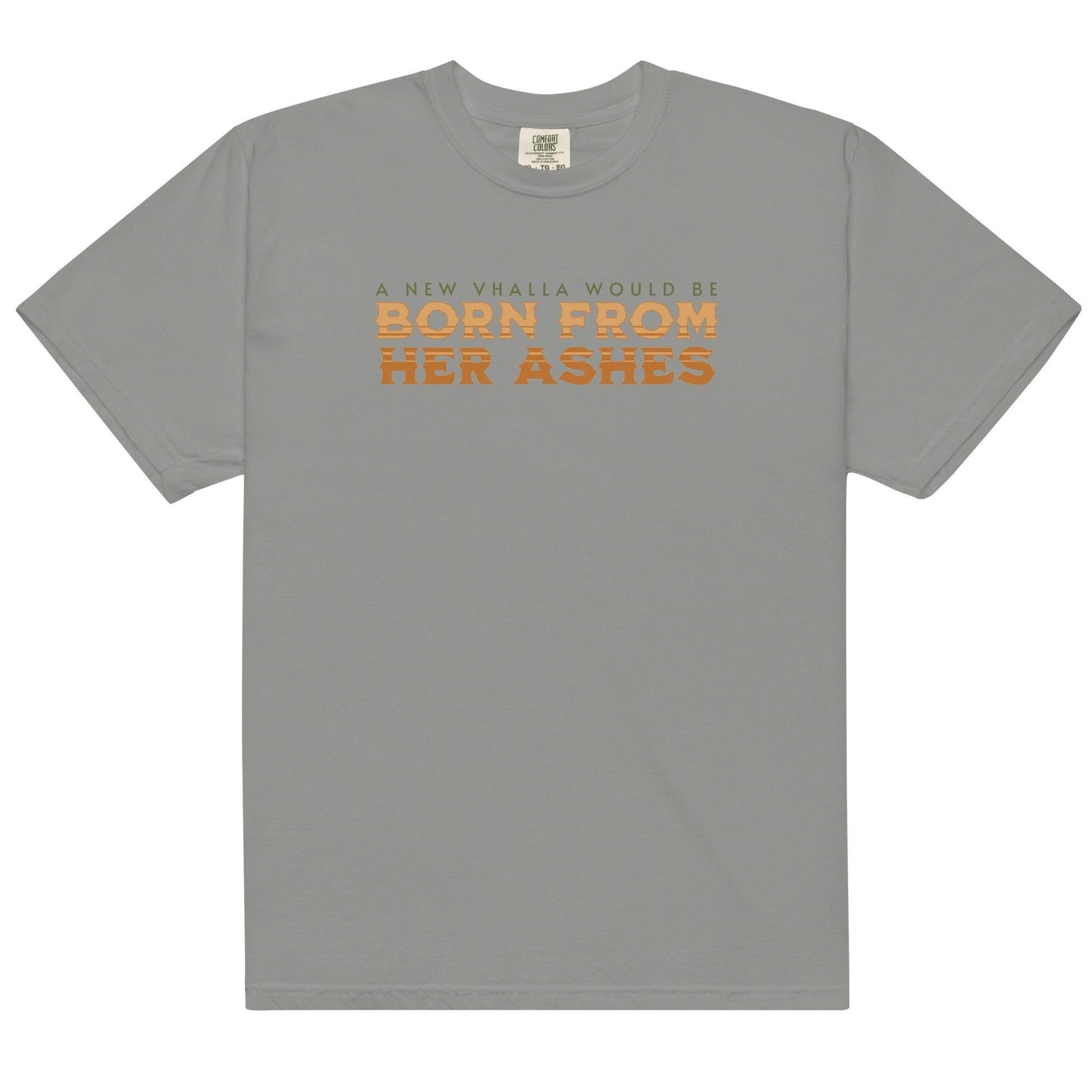 Born From Her Ashes Vhalla Yarl Tee Shirt - The Bean Workshop - air awakens, box tee, elise kova