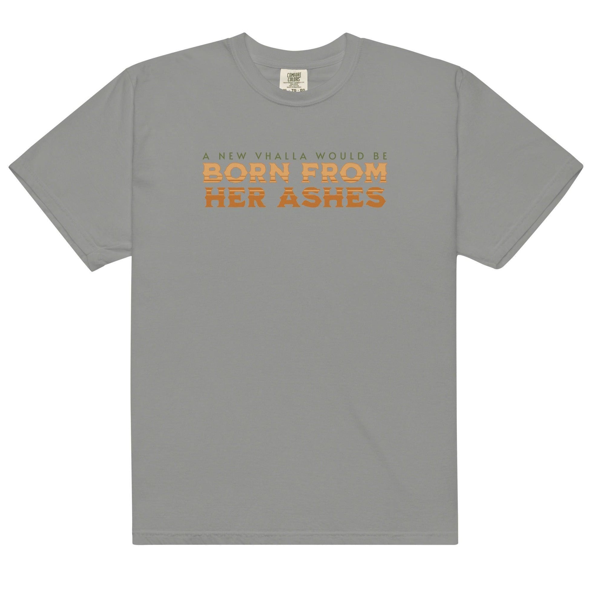 Born From Her Ashes Vhalla Yarl Tee Shirt - The Bean Workshop - air awakens, box tee, elise kova
