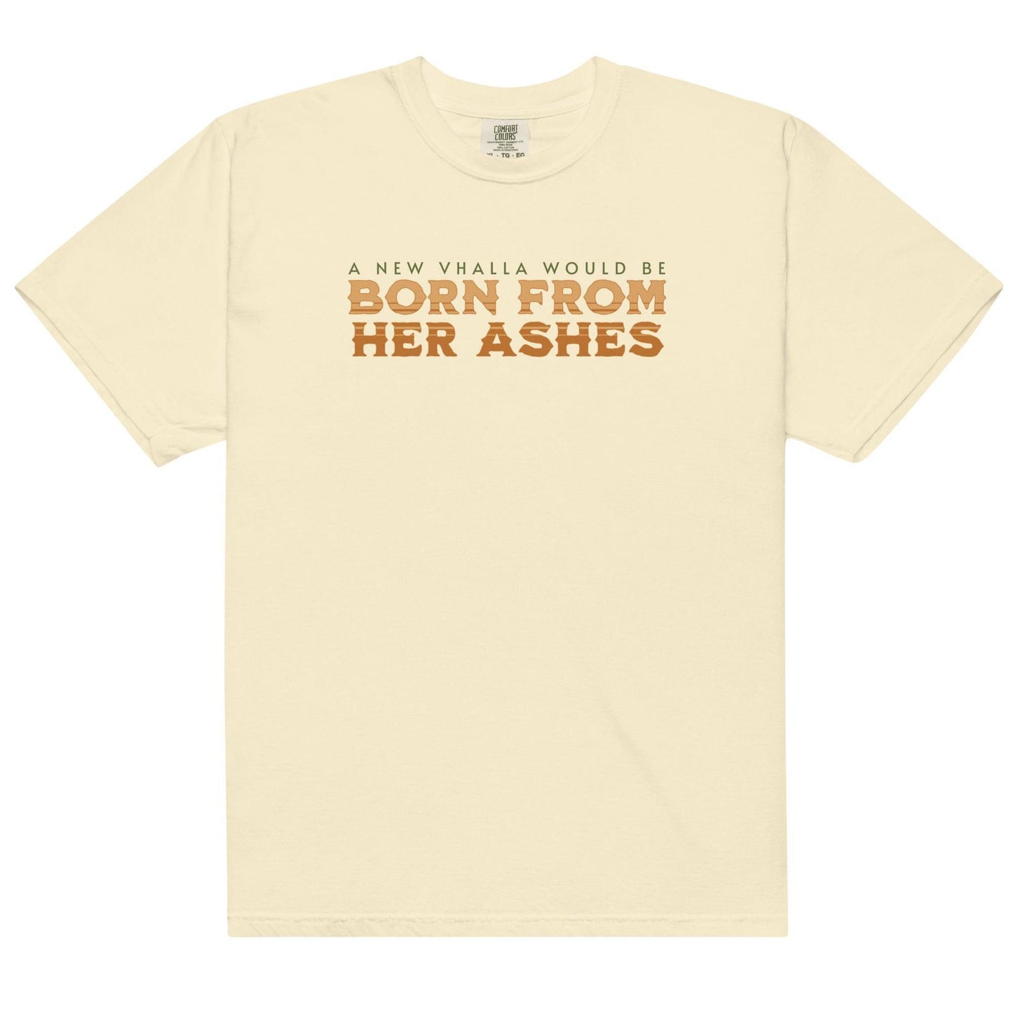 Born From Her Ashes Vhalla Yarl Tee Shirt - The Bean Workshop - air awakens, box tee, elise kova