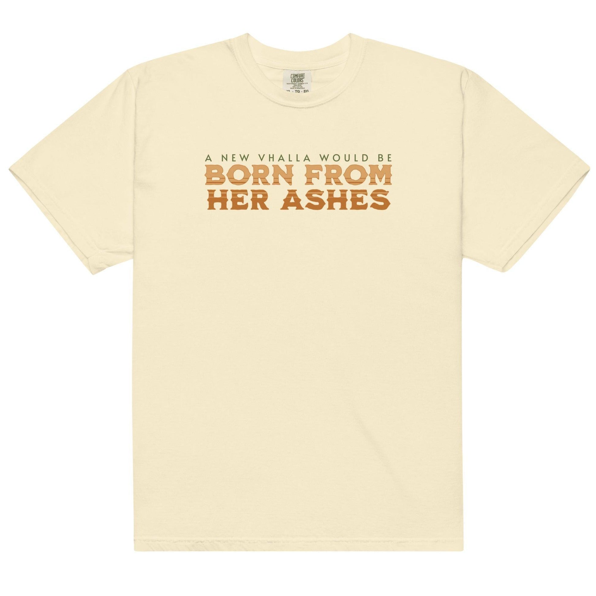 Born From Her Ashes Vhalla Yarl Tee Shirt - The Bean Workshop - air awakens, box tee, elise kova