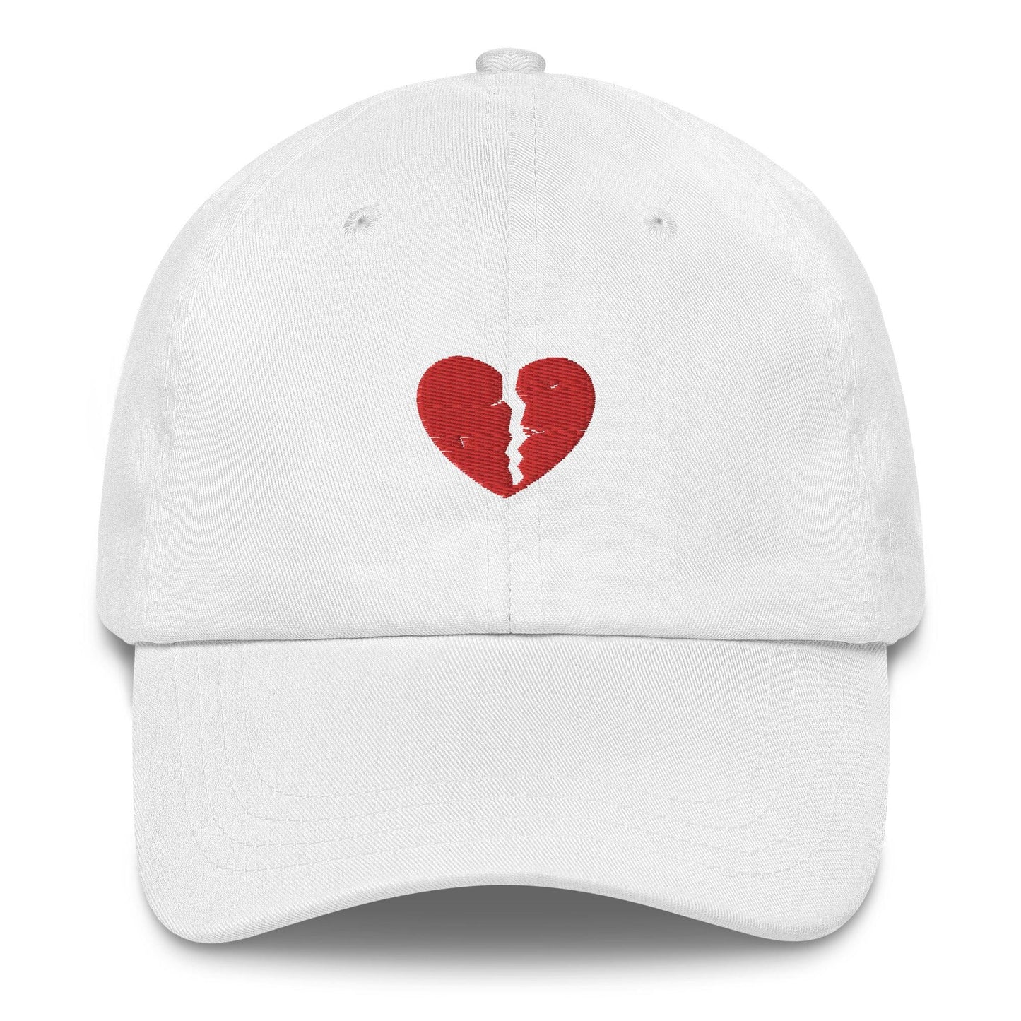 Broken Heart Embroidered Dad Hat - The Bean Workshop - book lover, bookish, cap, dad hat, hat