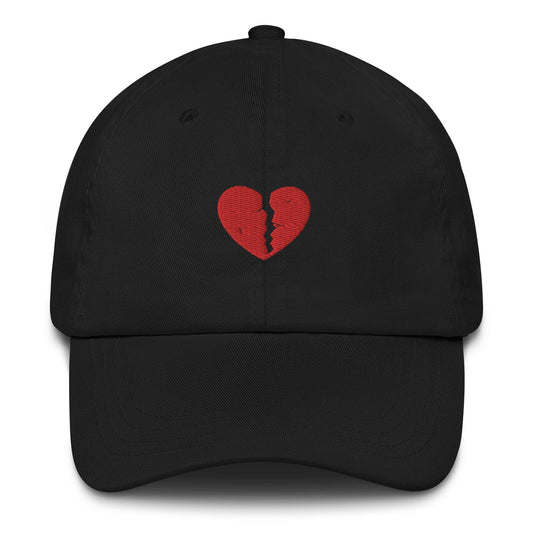 Broken Heart Embroidered Dad Hat - The Bean Workshop - book lover, bookish, cap, dad hat, hat, read everyday