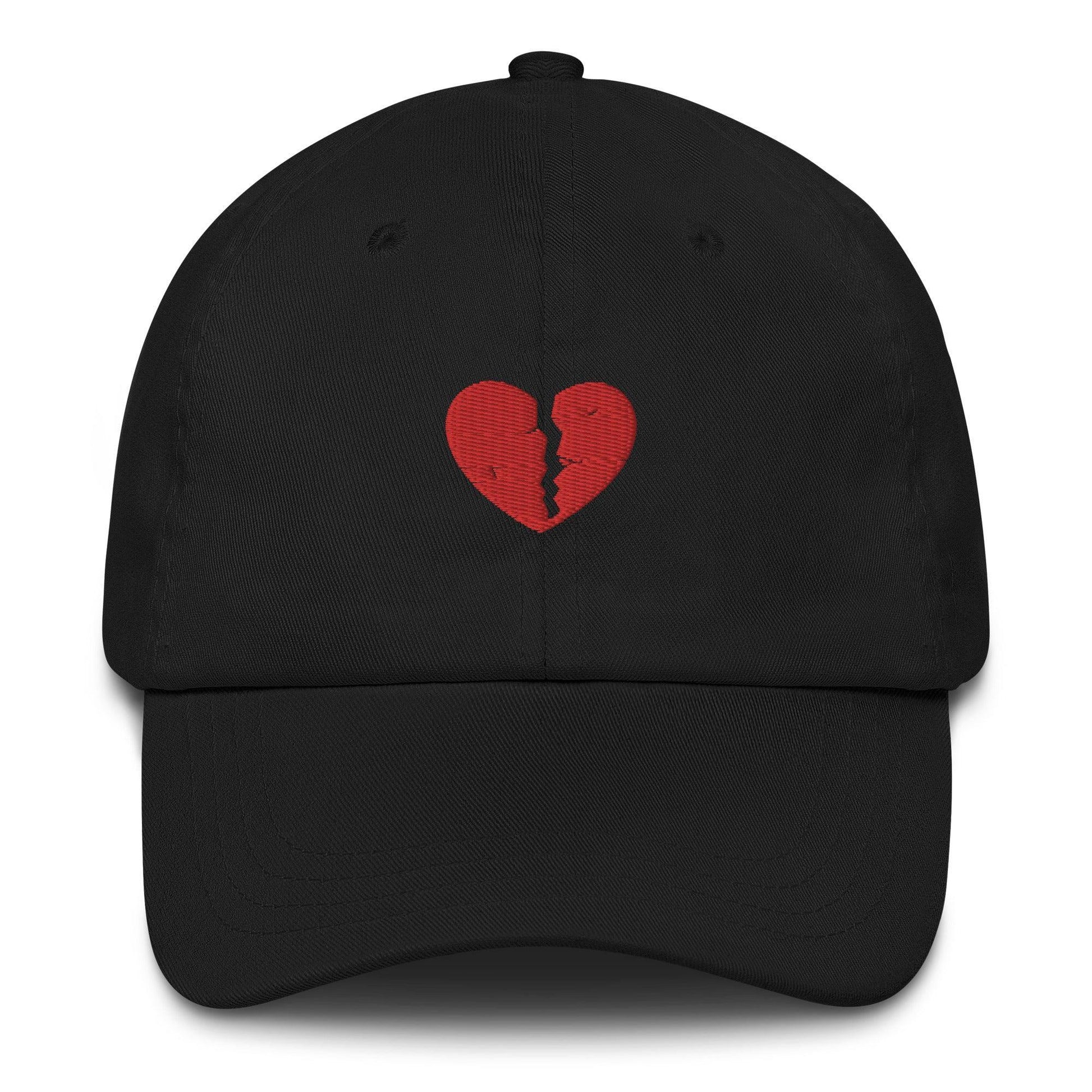 Broken Heart Embroidered Dad Hat - The Bean Workshop - book lover, bookish, cap, dad hat, hat, read everyday