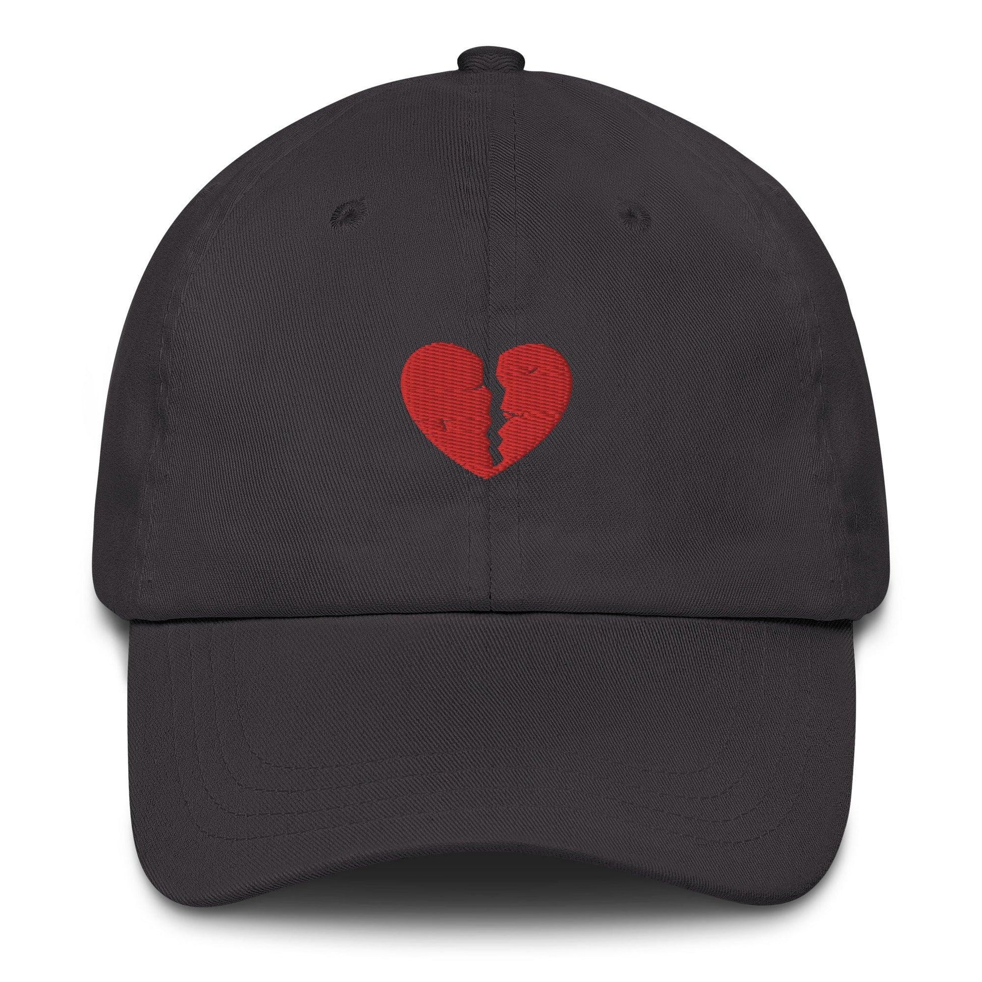 Broken Heart Embroidered Dad Hat - The Bean Workshop - book lover, bookish, cap, dad hat, hat, read everyday