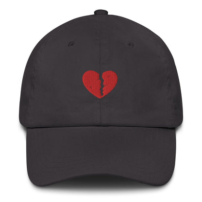Broken Heart Embroidered Dad Hat - The Bean Workshop - book lover, bookish, cap, dad hat, hat, read everyday