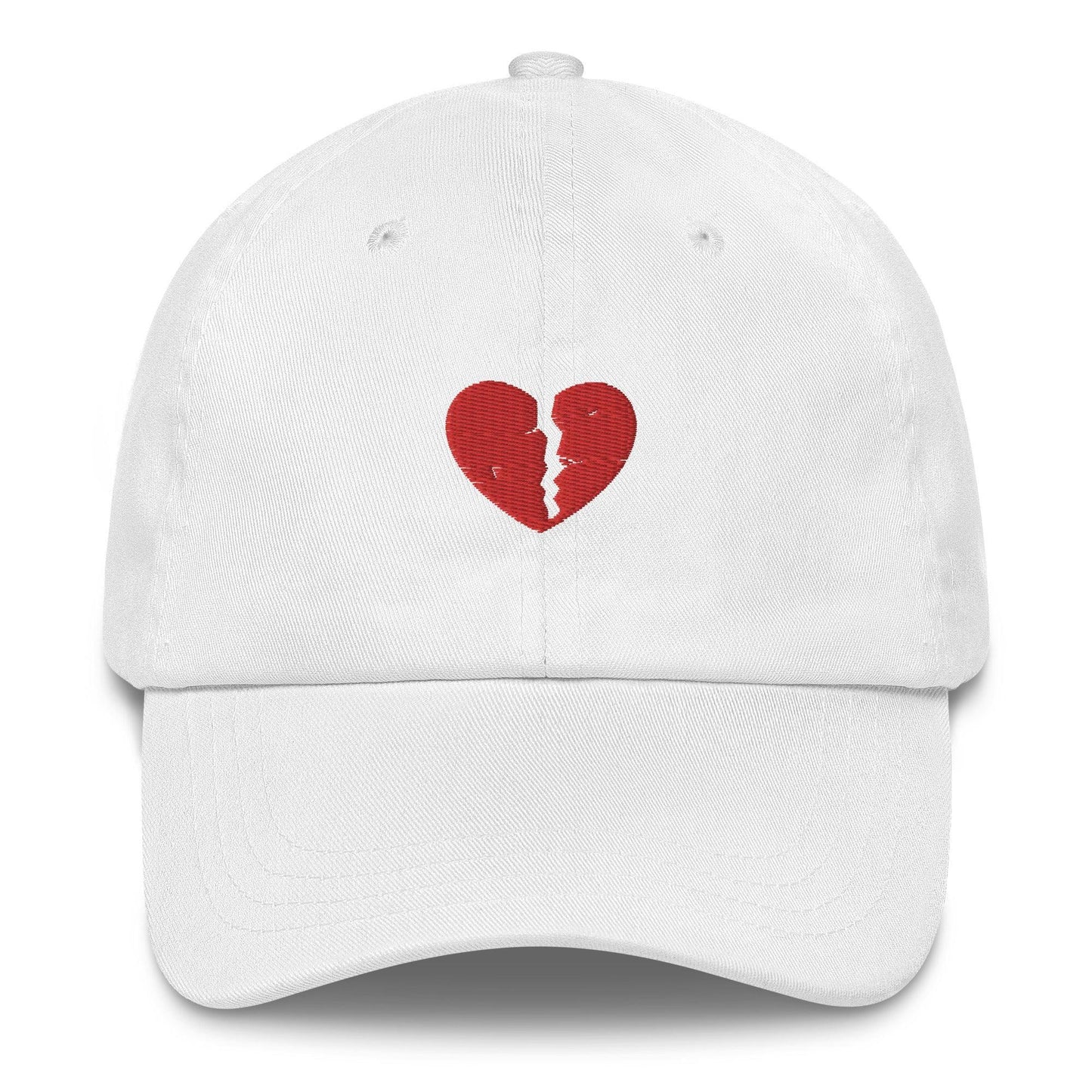 Broken Heart Embroidered Dad Hat - The Bean Workshop - book lover, bookish, cap, dad hat, hat, read everyday