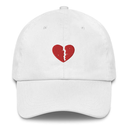 Broken Heart Embroidered Dad Hat - The Bean Workshop - book lover, bookish, cap, dad hat, hat, read everyday