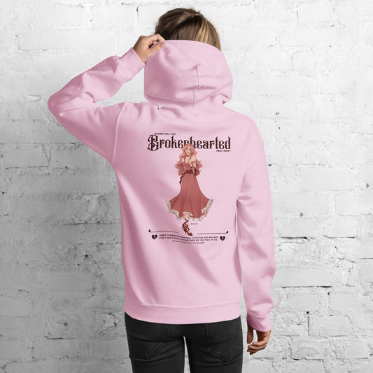 Brokenhearted Embroidered Hoodie - The Bean Workshop - Brokenhearted, Embroidered, hoodie, Once Upon A Broken Heart, Stephanie Garber