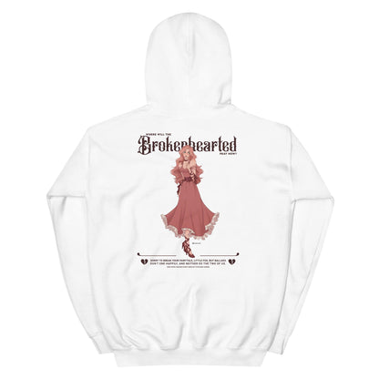 Brokenhearted Embroidered Hoodie - The Bean Workshop - Brokenhearted, Embroidered, hoodie, Once Upon A Broken Heart, Stephanie Garber