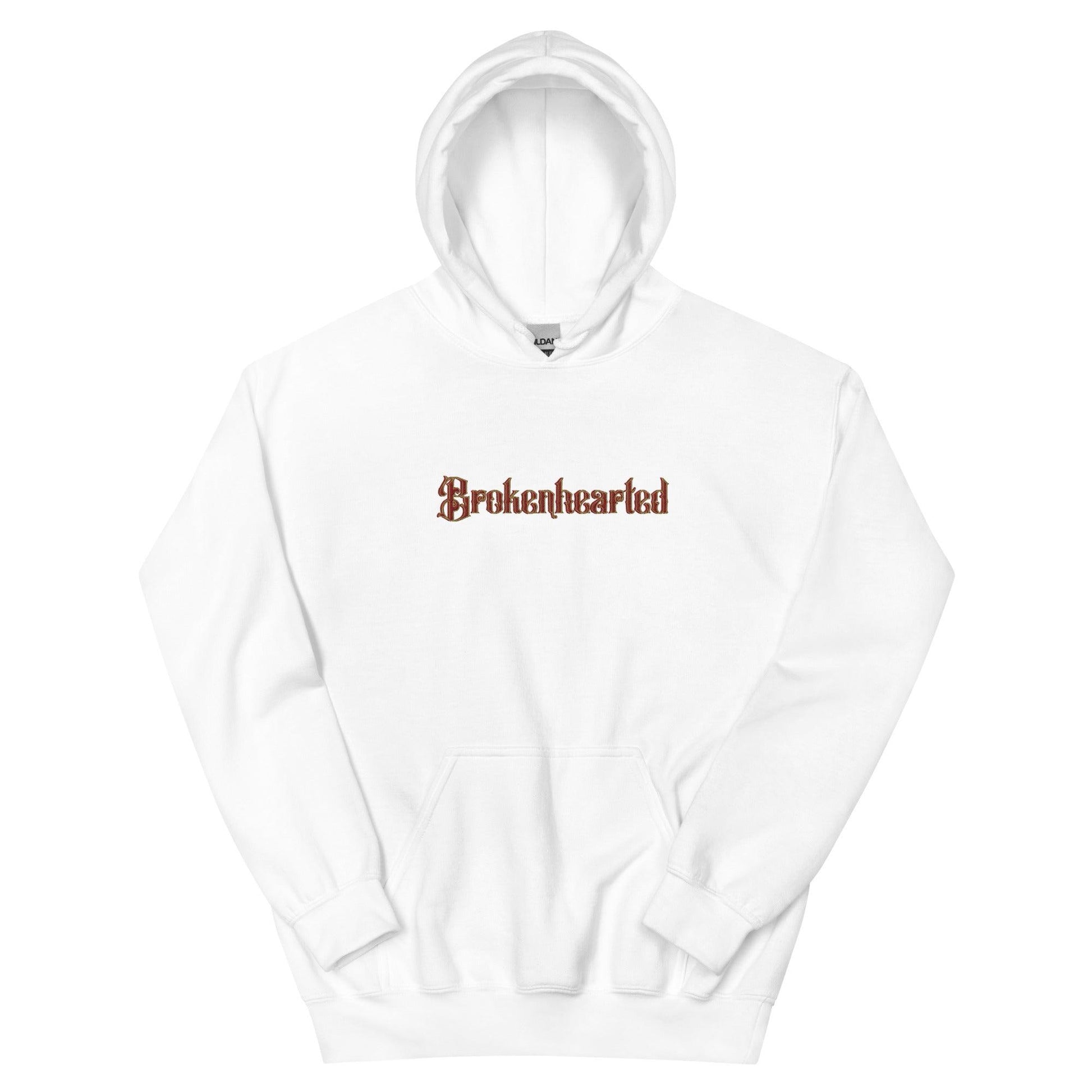 Brokenhearted Embroidered Hoodie - The Bean Workshop - Brokenhearted, Embroidered, hoodie, Once Upon A Broken Heart, Stephanie Garber