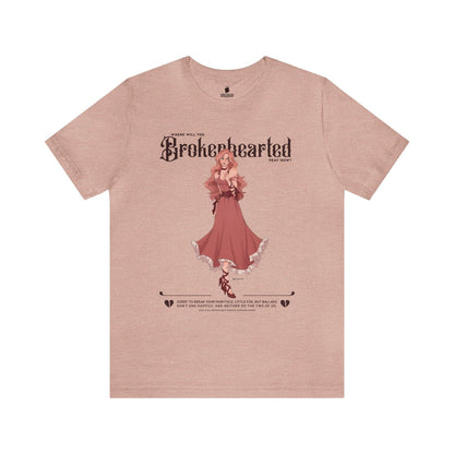 Brokenhearted T-Shirt - The Bean Workshop - evangeline fox, jacks prince of hearts, once upon a broken heart, ouabh, stephanie garber, T-shirts