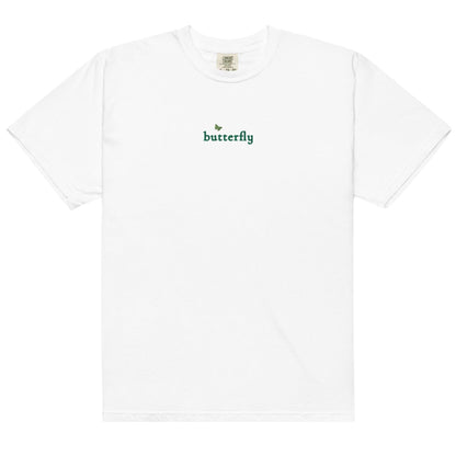 Butterfly Stella Alonso Embroidered T-Shirt - The Bean Workshop - ana huang, box tee, embroidered, minimalistic, twisted