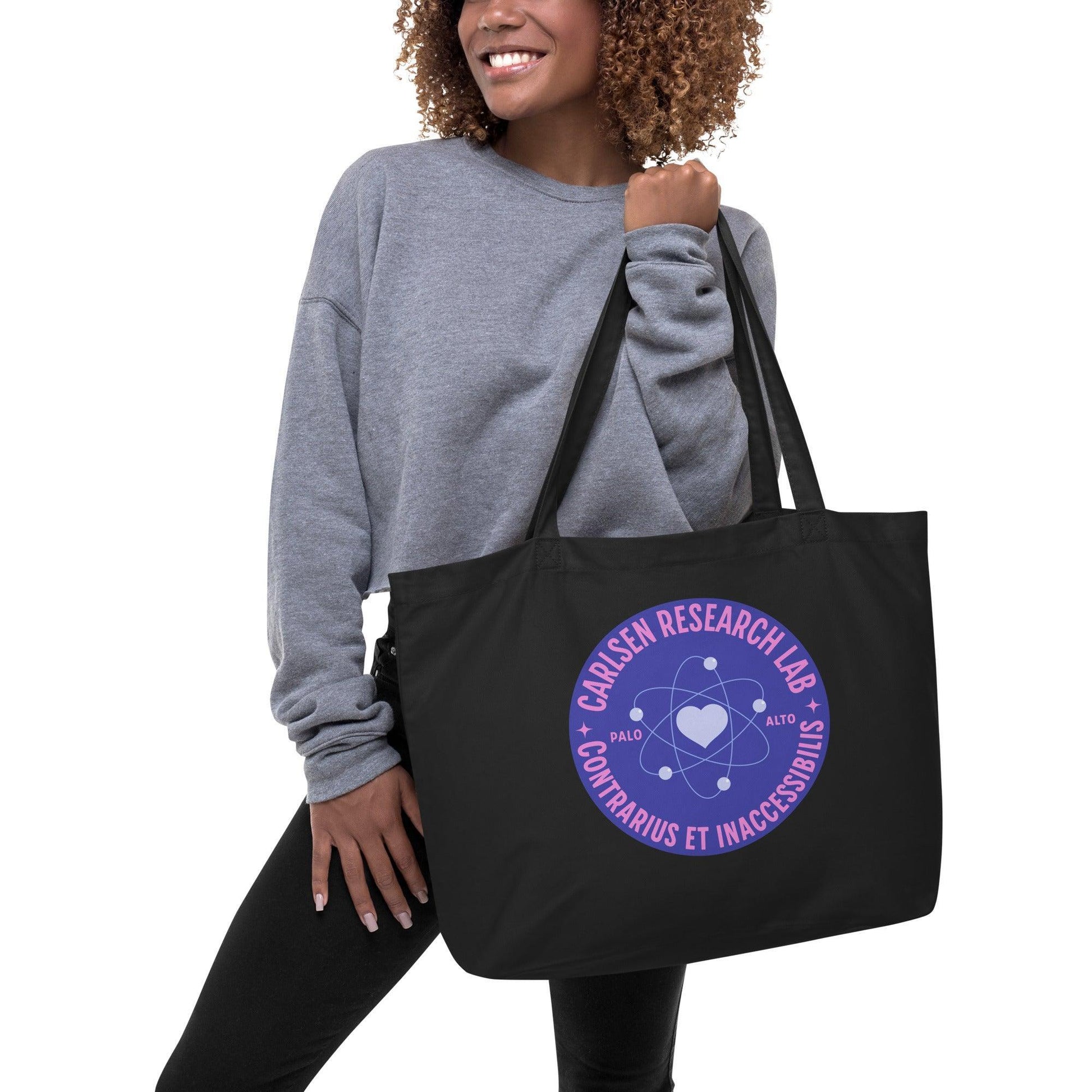 Carlsen Research Lab Large Organic Cotton Twill Tote Bag - The Bean Workshop - ali hazelwood, the love hypothesis, tote