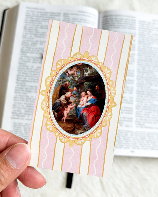Children's Prayer to Mary Card & Bookmark - The Bean Workshop - archangel, Baptism, Catholic, Catholic kids, children, children's prayer, Confirmation, Confirmation gift, discernment, faith gift, First Communion, guardian angel, Hail Holy Queen, Hail Mary, Holy Family, Holy Spirit, Immaculate Heart, Marian gift, Memorare, Our Father, Pentecost, prayer card, St. Joseph, St. Michael, vocation