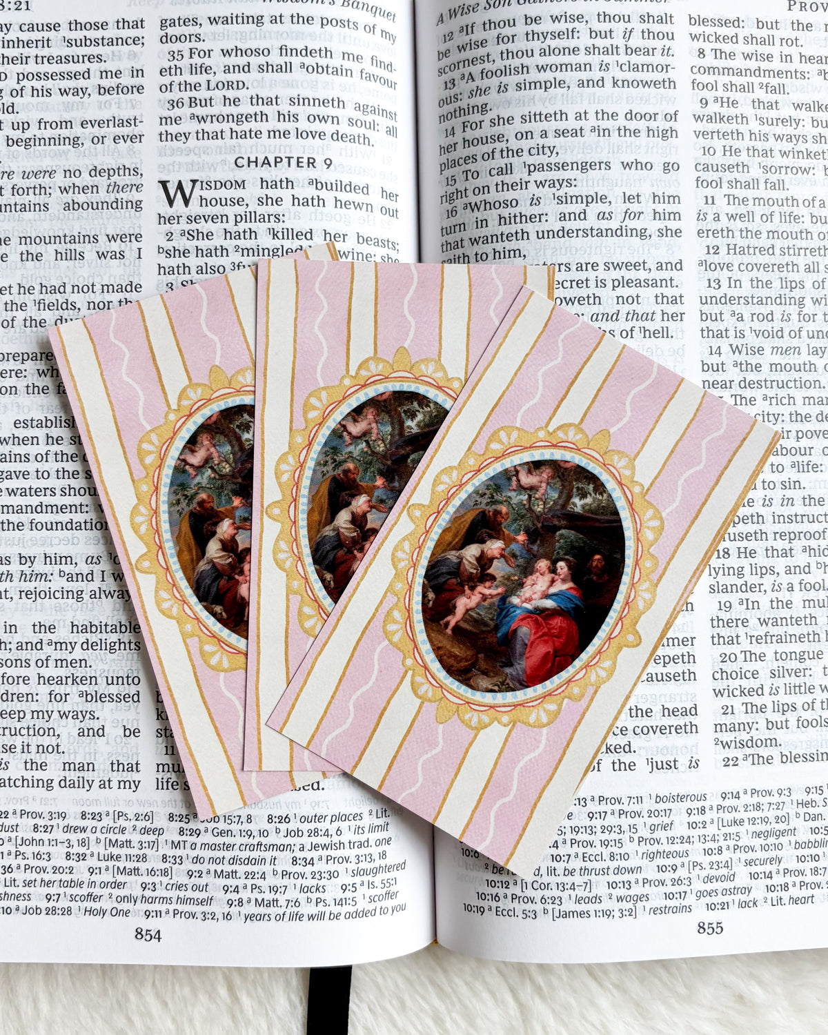 Children's Prayer to Mary Card & Bookmark - The Bean Workshop - archangel, Baptism, Catholic, Catholic kids, children, children's prayer, Confirmation, Confirmation gift, discernment, faith gift, First Communion, guardian angel, Hail Holy Queen, Hail Mary, Holy Family, Holy Spirit, Immaculate Heart, Marian gift, Memorare, Our Father, Pentecost, prayer card, St. Joseph, St. Michael, vocation