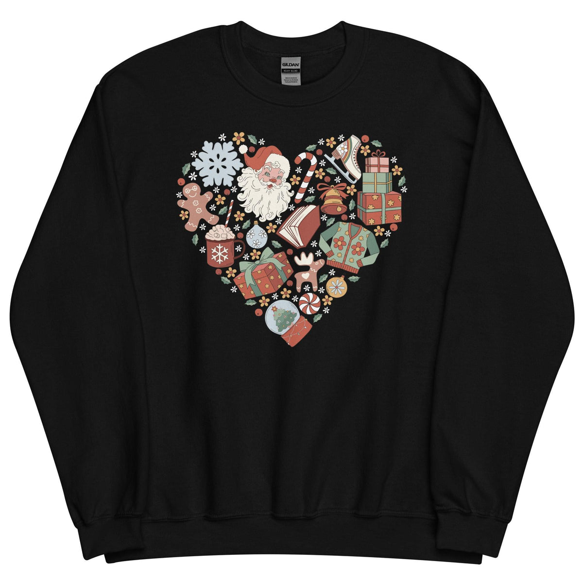 Christmas Necessities Sweatshirt - The Bean Workshop - book lover, bookish, christmas, sweatshirt