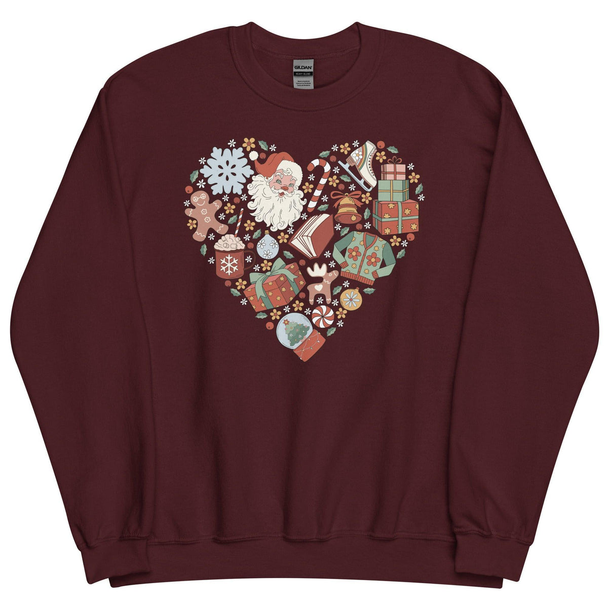 Christmas Necessities Sweatshirt - The Bean Workshop - book lover, bookish, christmas, sweatshirt