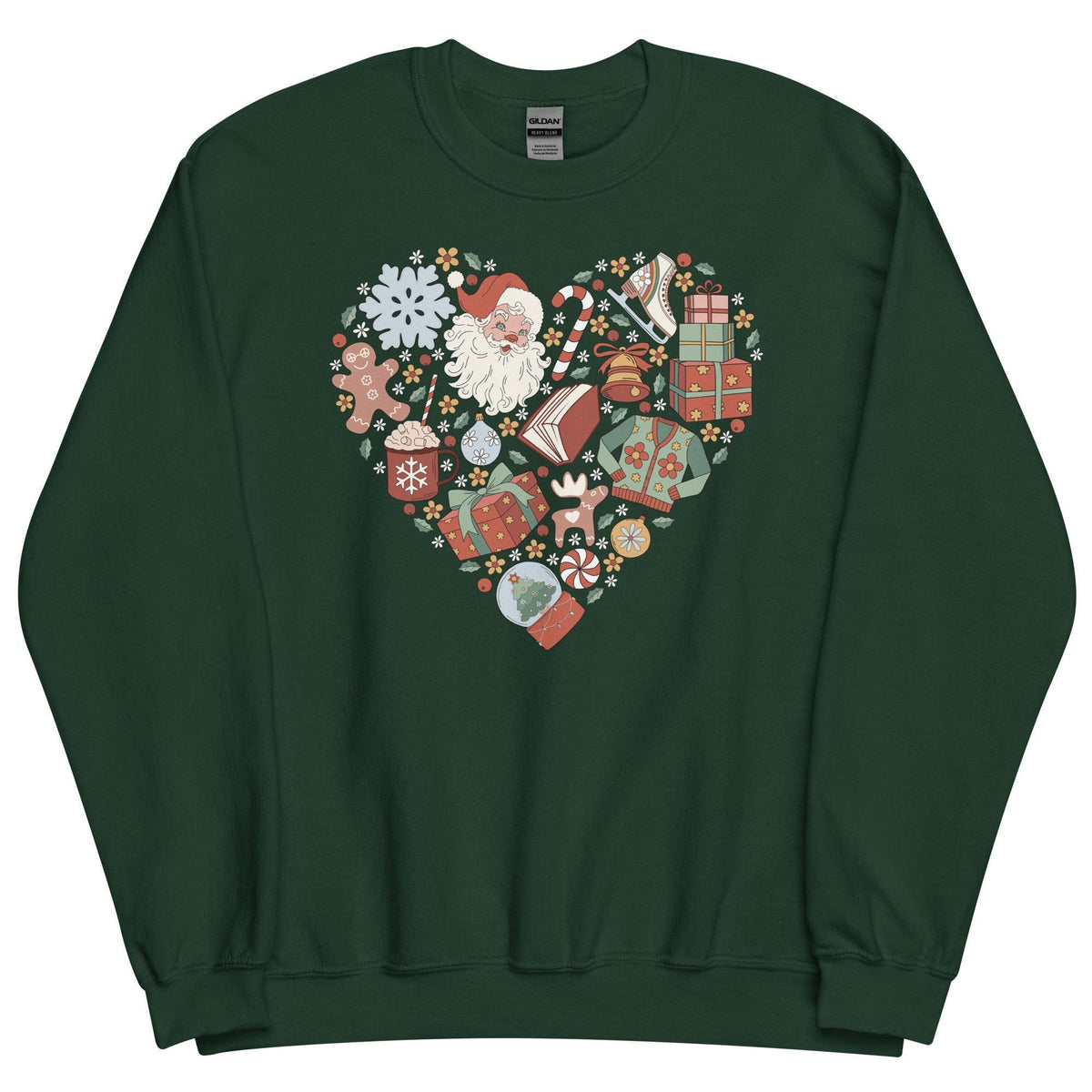 Christmas Necessities Sweatshirt - The Bean Workshop - book lover, bookish, christmas, sweatshirt