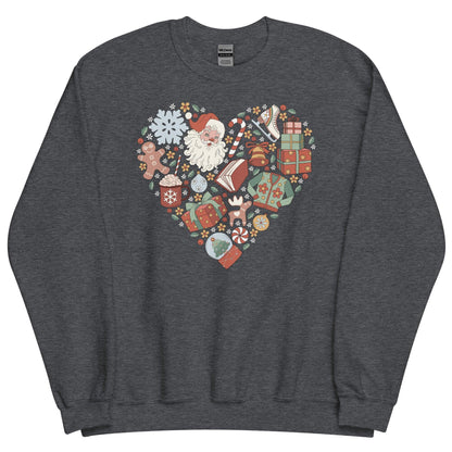 Christmas Necessities Sweatshirt - The Bean Workshop - book lover, bookish, christmas, sweatshirt