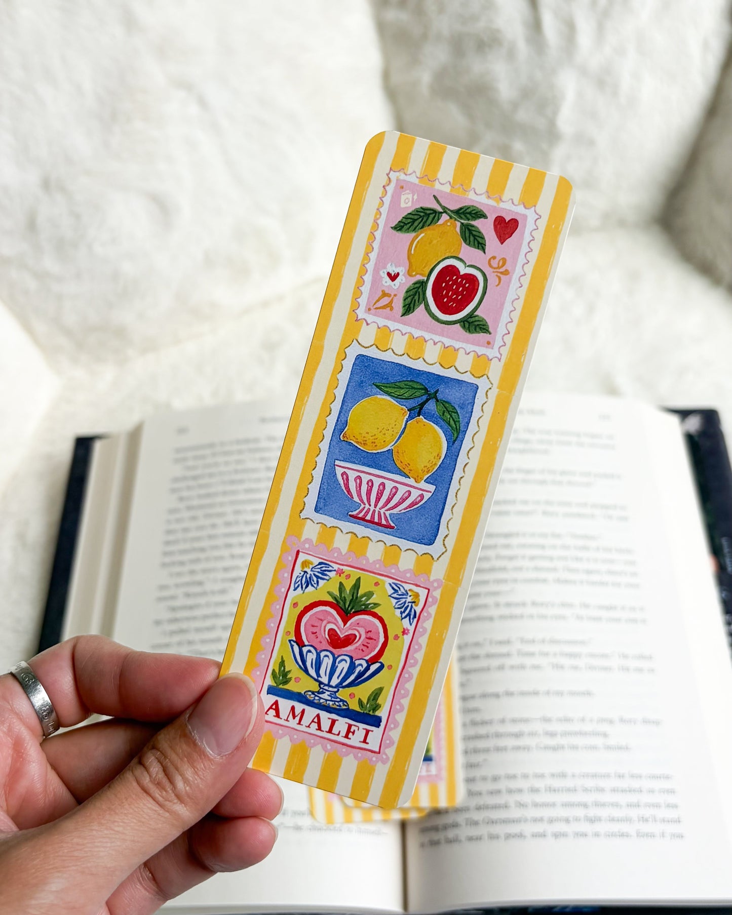 Ciao Bella Bookmark - The Bean Workshop - Amalfi, beach bookmark, book lover gift, bookish gift, bookmark, cottagecore, seahorse