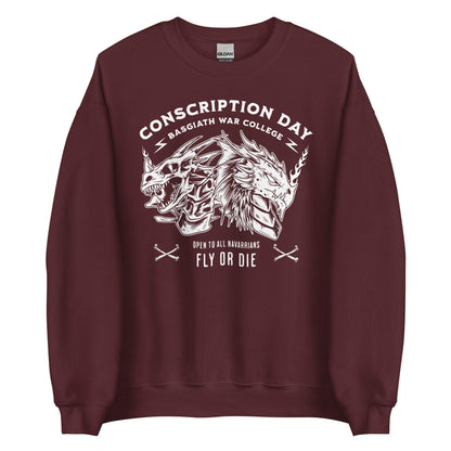 Conscription Day Sweatshirt - The Bean Workshop - fourth wing, rebecca yarros, sweatshirt