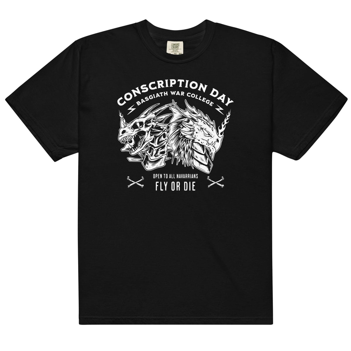 Conscription Day T-Shirt - The Bean Workshop - box tee, fourth wing, rebecca yarros