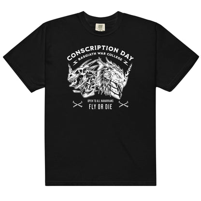Conscription Day T-Shirt - The Bean Workshop - box tee, fourth wing, rebecca yarros