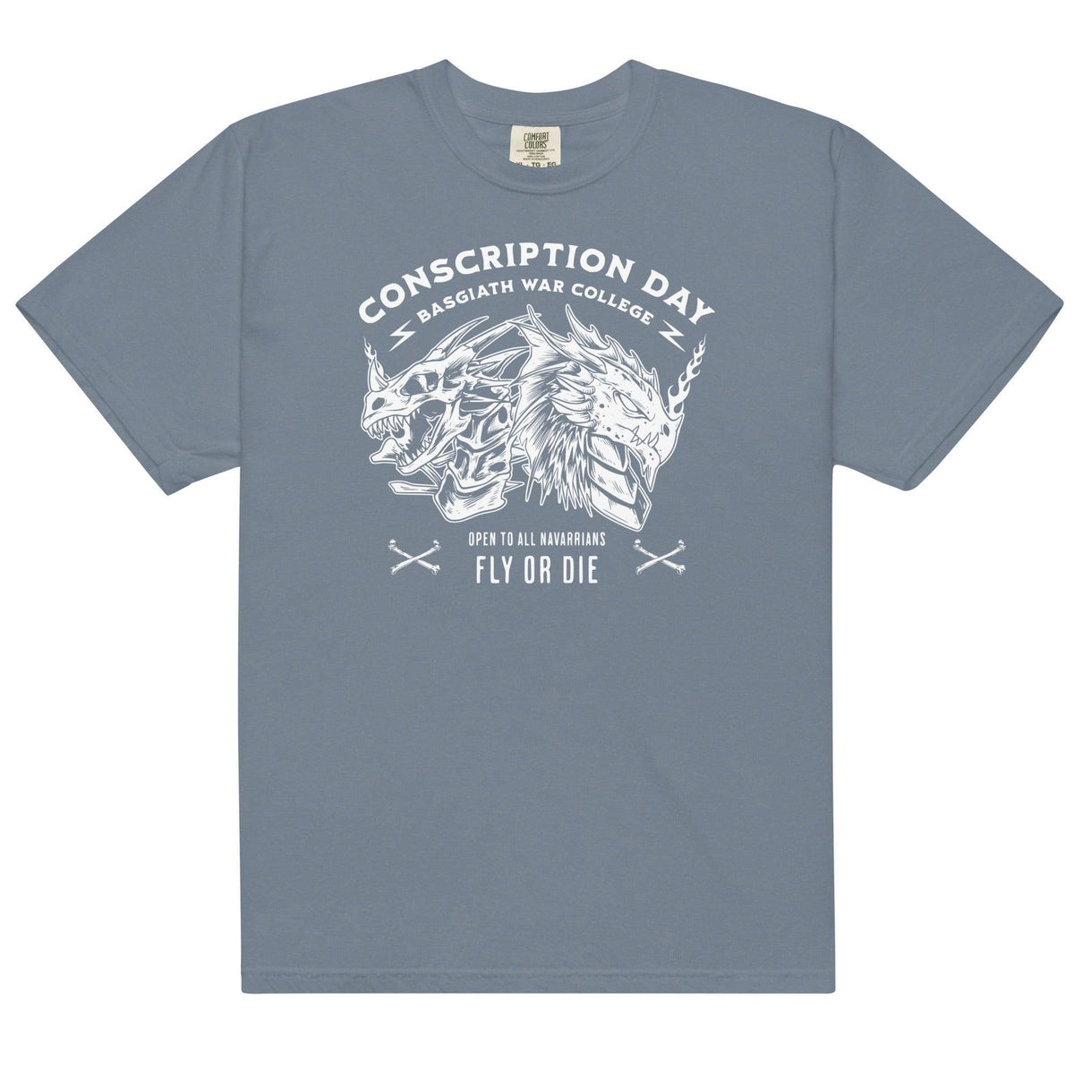 Conscription Day T-Shirt - The Bean Workshop - box tee, fourth wing, rebecca yarros