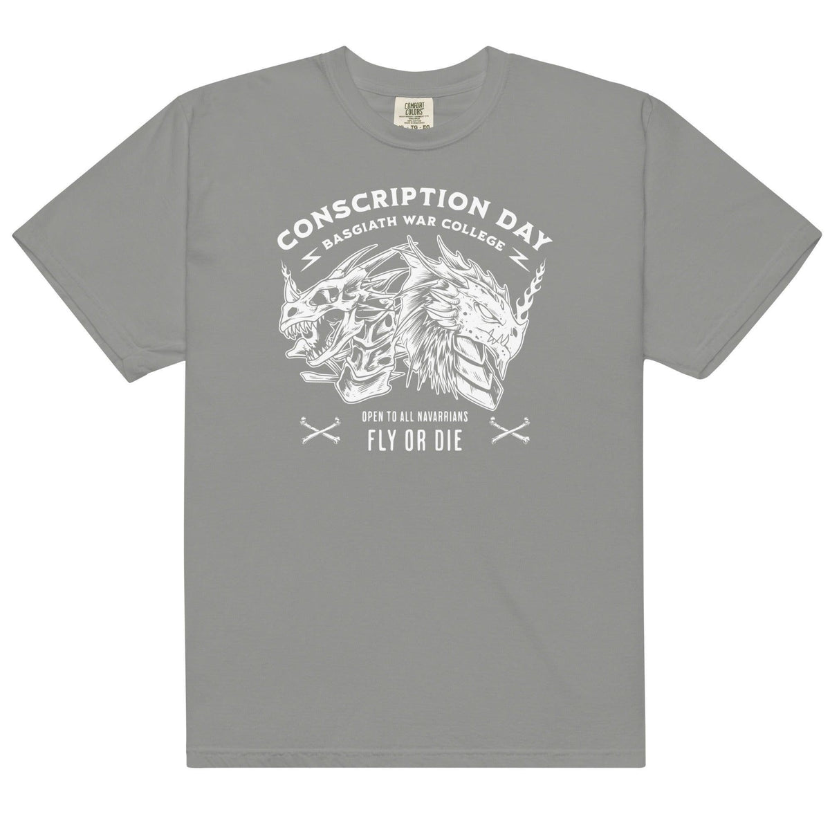 Conscription Day T-Shirt - The Bean Workshop - box tee, fourth wing, rebecca yarros