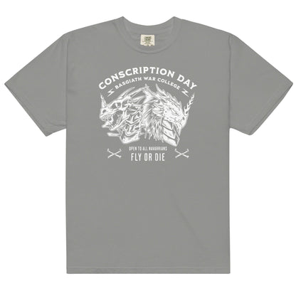 Conscription Day T-Shirt - The Bean Workshop - box tee, fourth wing, rebecca yarros