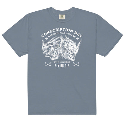 Conscription Day T-Shirt - The Bean Workshop - box tee, fourth wing, rebecca yarros