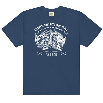 Conscription Day T-Shirt - The Bean Workshop - box tee, fourth wing, rebecca yarros