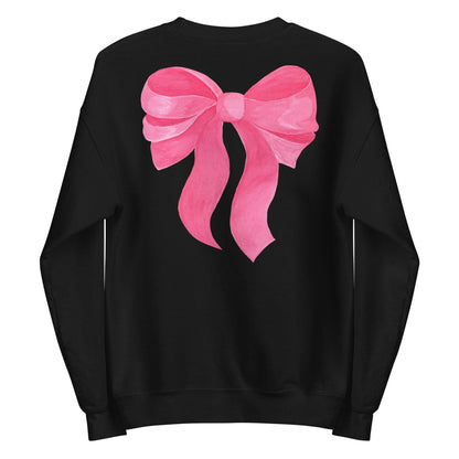 Coquette Reader Embroidered Sweatshirt - The Bean Workshop - book lover, bookish, bow, coquette, embroidered, read everyday, sweatshirt