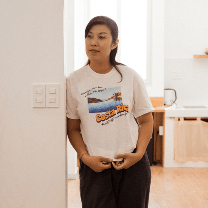 Costa Rica Bucket List Number Four Tee Shirt - The Bean Workshop - ana huang, box tee, bridget von ascheberg, bridget von ascherberg, retro, rhys larsen, twisted