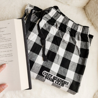 Cozy Readers Book Club Flannel Plaid Pants - The Bean Workshop - pants