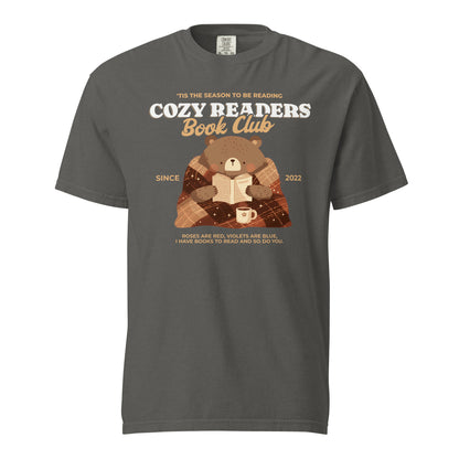 Cozy Readers Book Club T-Shirt - The Bean Workshop - Autumn Aesthetic Bookworm Shirt, Autumn Vibes, Book Lover, Book Lover Gift, Bookish Apparel for Fall, Cottagecore, Cozy Aesthetic, Cozy Bear, Cozy Readers Book Club, Cozy Readers Book Club Tee, Cute Bear Graphic, fall, Fall Aesthetic, Fall Reading Graphic Tee, Gift for Reader Cozy Sweatshirt, t-shirt