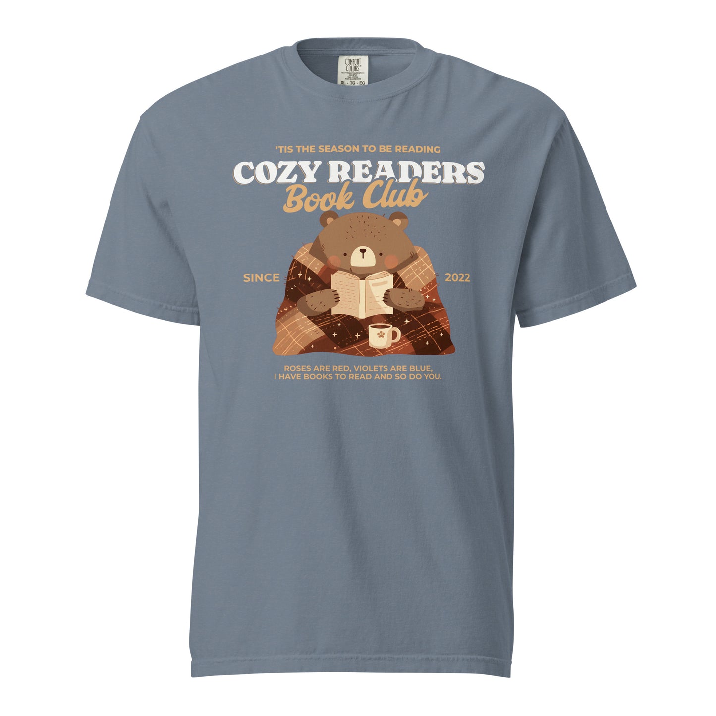 Cozy Readers Book Club T-Shirt - The Bean Workshop - Autumn Aesthetic Bookworm Shirt, Autumn Vibes, Book Lover, Book Lover Gift, Bookish Apparel for Fall, Cottagecore, Cozy Aesthetic, Cozy Bear, Cozy Readers Book Club, Cozy Readers Book Club Tee, Cute Bear Graphic, fall, Fall Aesthetic, Fall Reading Graphic Tee, Gift for Reader Cozy Sweatshirt, t-shirt