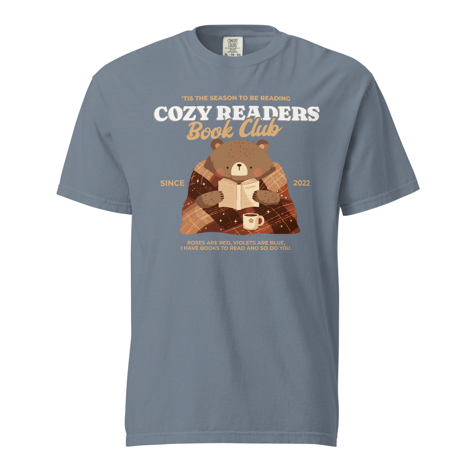 Cozy Readers Book Club T-Shirt - The Bean Workshop - Autumn Aesthetic Bookworm Shirt, Autumn Vibes, Book Lover, Book Lover Gift, Bookish Apparel for Fall, Cottagecore, Cozy Aesthetic, Cozy Bear, Cozy Readers Book Club, Cozy Readers Book Club Tee, Cute Bear Graphic, fall, Fall Aesthetic, Fall Reading Graphic Tee, Gift for Reader Cozy Sweatshirt, t-shirt