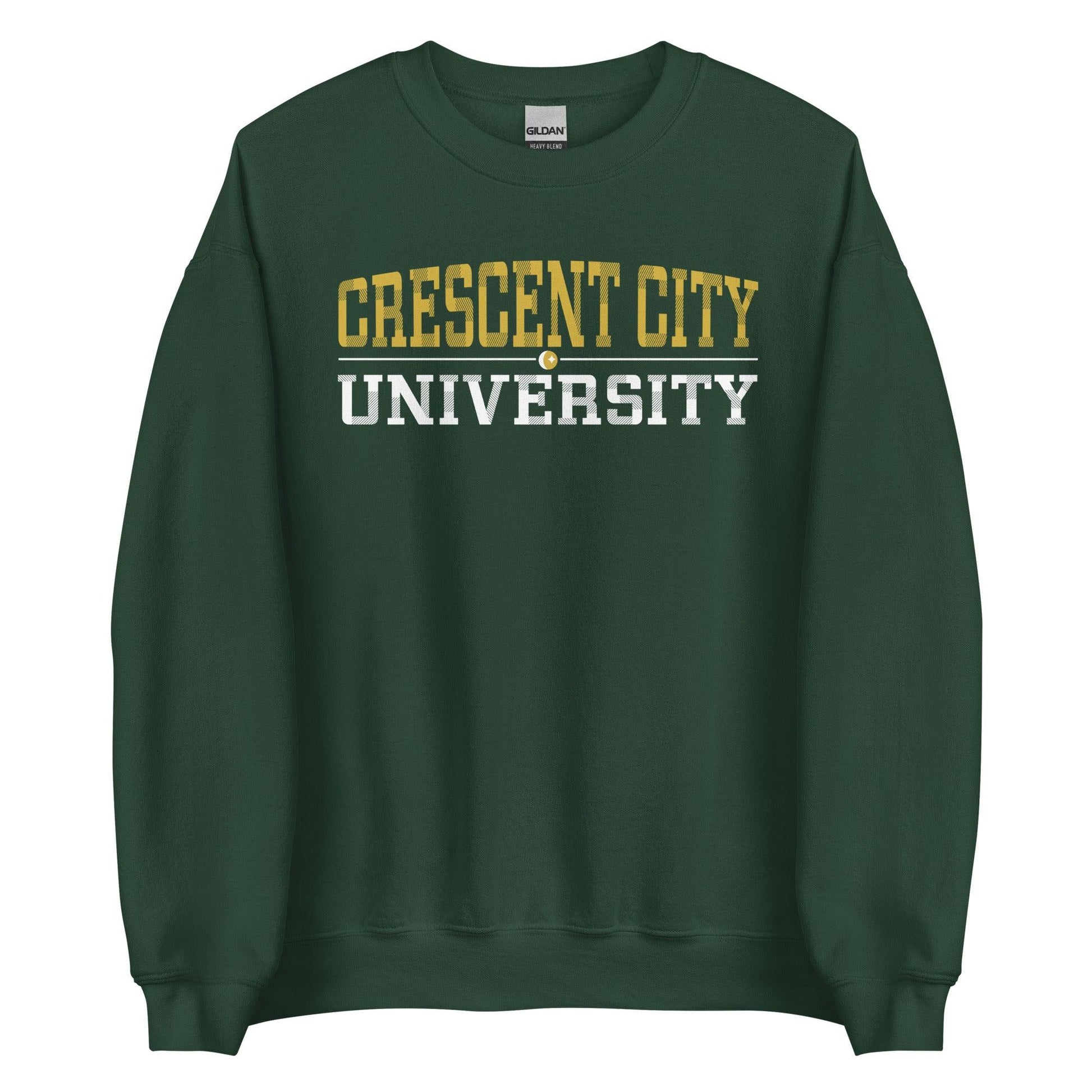 Crescent City University Sweatshirt - The Bean Workshop - bryce quinlan, crescent city, danika fendyr, sarah j. maas, sweatshirt