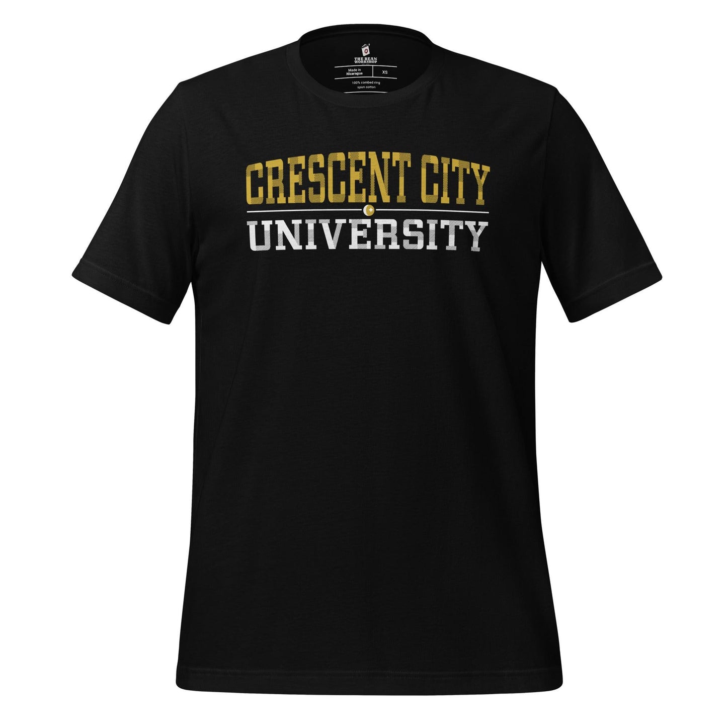 Crescent City University T-Shirt - The Bean Workshop - bryce quinlan, crescent city, danika fendyr, sarah j. maas, t-shirt