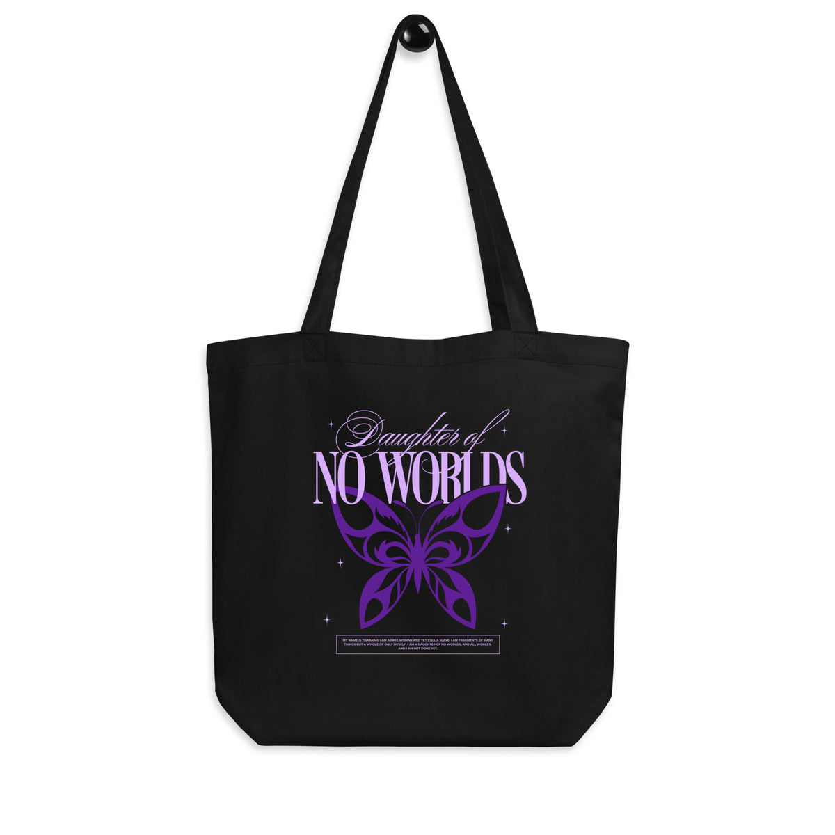 Daughter of No Worlds Organic Cotton Twill Tote Bag - The Bean Workshop - Bookish Accesories, Bookish Fashion, Carissa Broadbent, Daughter of No Worlds, Fandom Merch, organic cotton twill tote bag, Tissanah, tote, tote bag